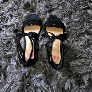 Girls' Neely-Girl Bow-Tie Jeweled Family Matching Dress Sandals (Youth)